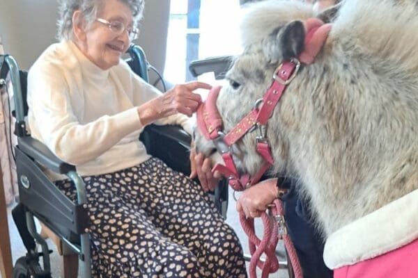 Cranmer Court Residents’ Delight at Pet Therapy Visits