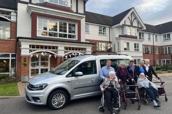 Beep beep! Kingsclear Care Home residents are on the road