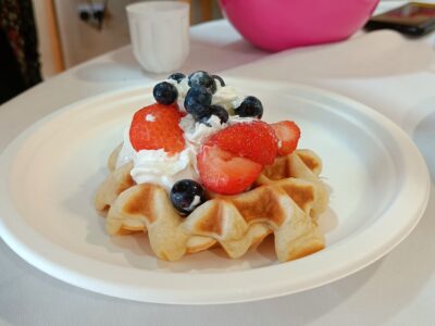 Waffle Making Fun at Acacia Care Centre