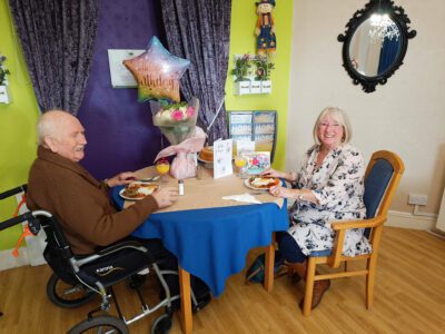 Birthday surprise at Belmont Castle Care Home!