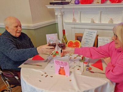 Love is in the air: Valentines at Belmont Castle Care Home