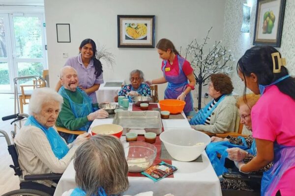 Cookie Making and Baking at Brook House Nursing Home