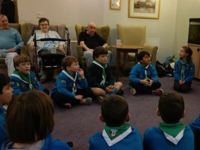 Acacia Lodge beavers visit