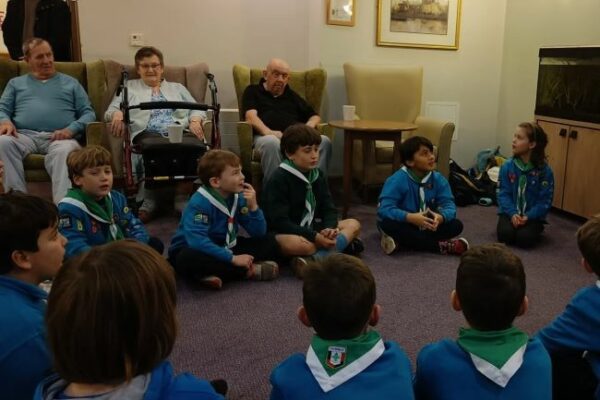 Acacia Lodge welcome visit from local Beaver Group